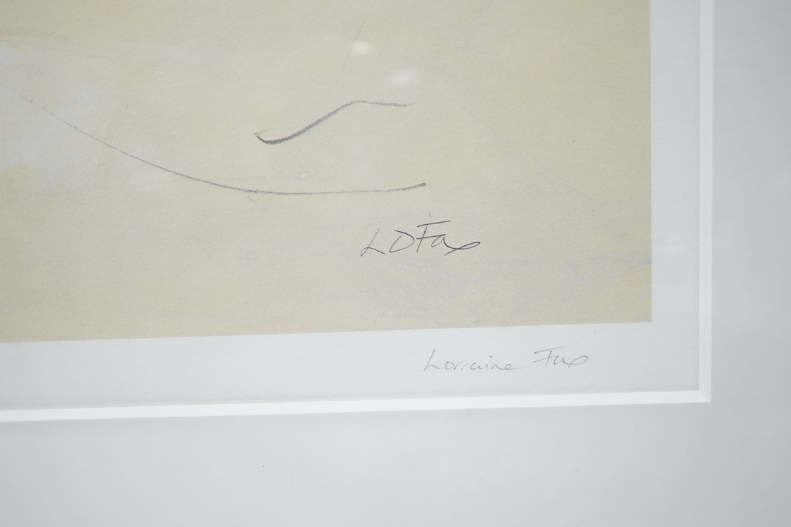 Lorraine Fox, White Mill Bay, signed in pencil, limited edition, 5/100, colour print, 68 x 27cm